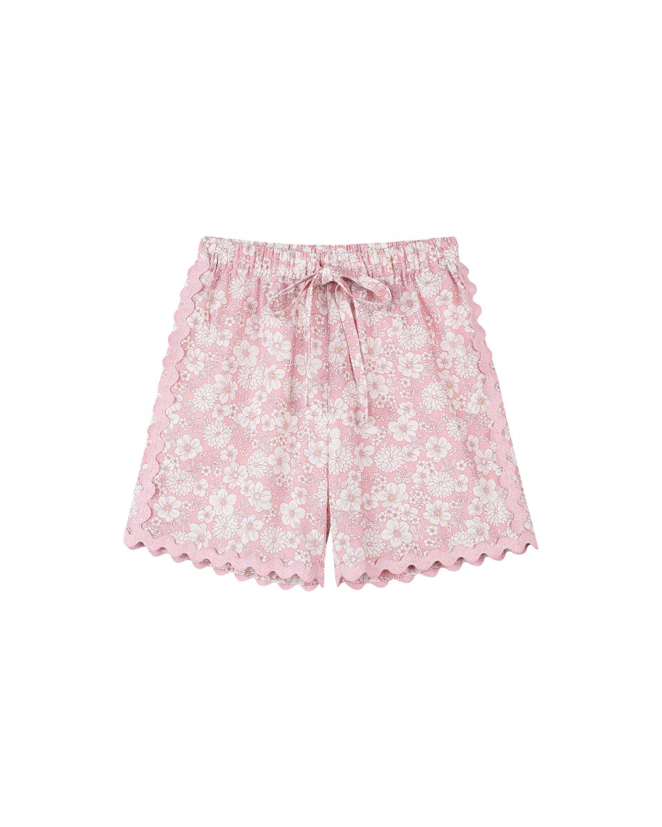 madison shorts in pink large floral
