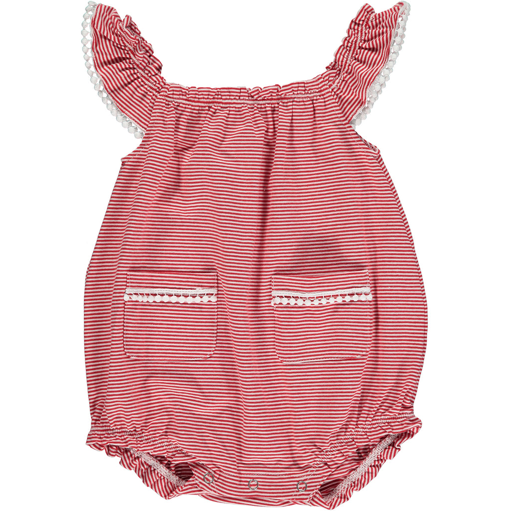 Red strip nautical inspired Baby Bubble 