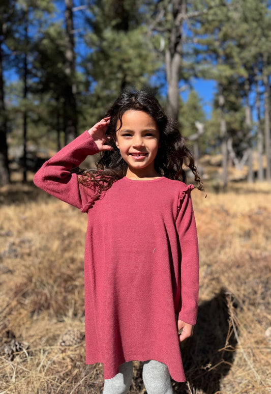 Mia Dress in Berry Knit