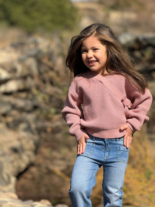 Zoe Sweater in Rose