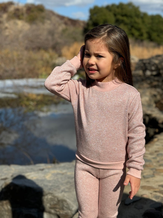 Kathleen Leggings in Rose Sparkle