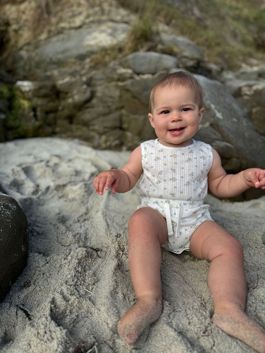 maisie bubble in ivory floral