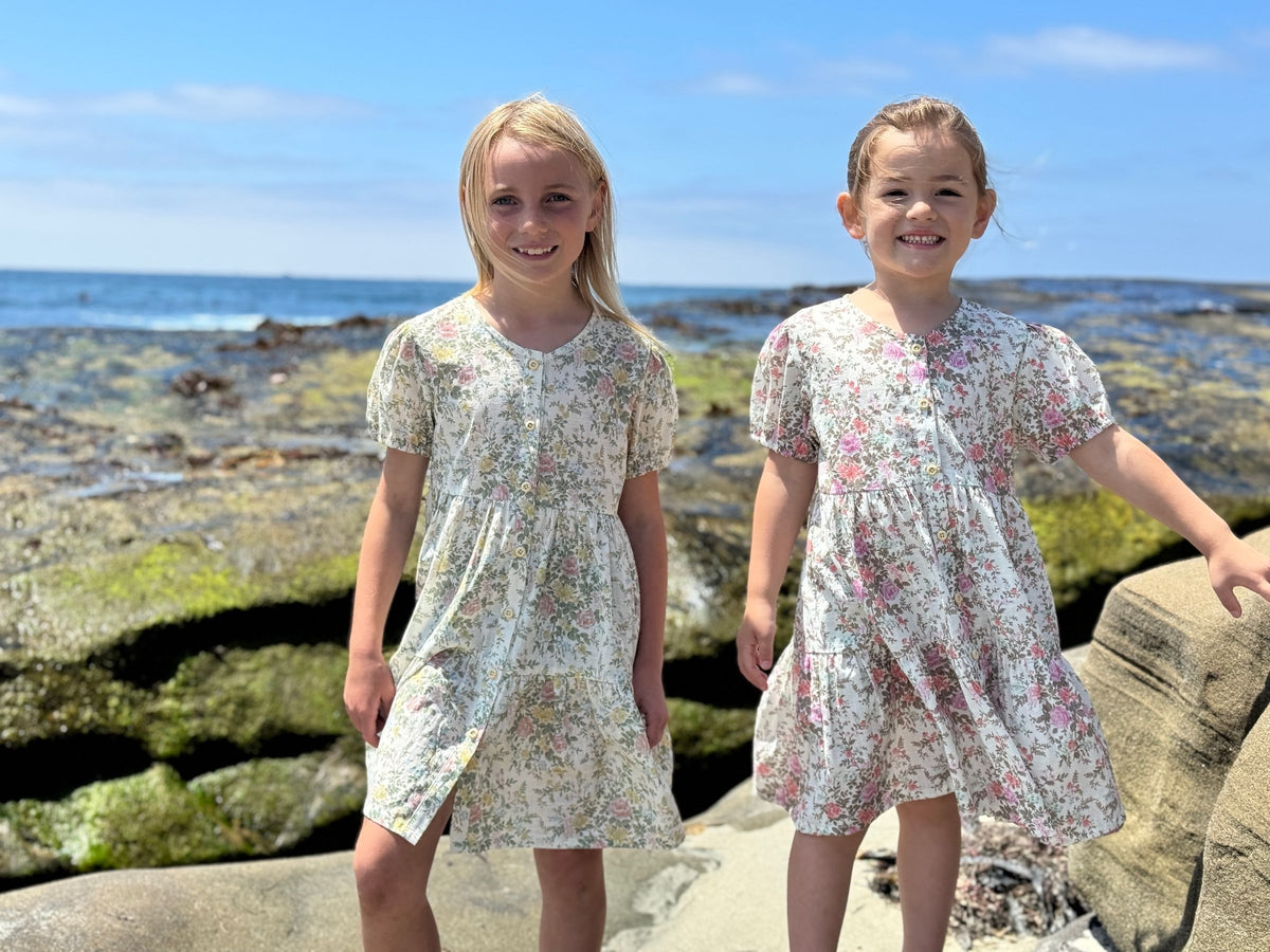 blossom dress in cream cottage floral
