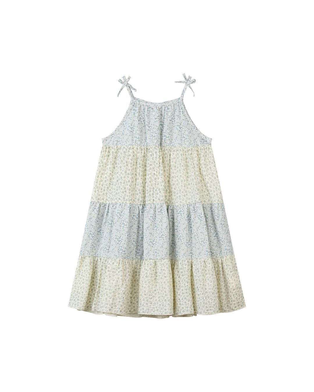 kit dress in blue mix floral