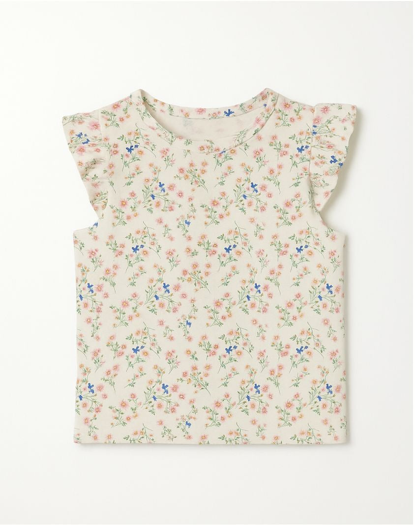 nola top in pink floral
