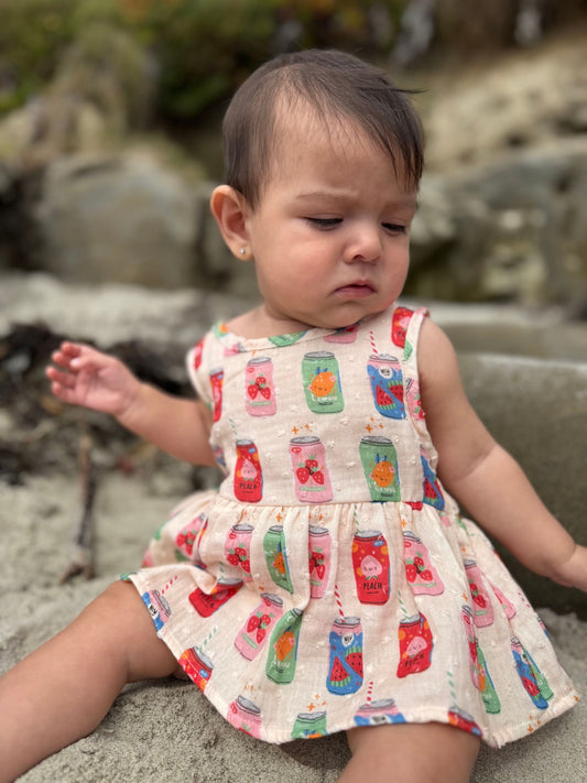 nellie onesie dress in soda pop