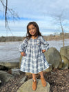 Una Dress in Blue Plaid