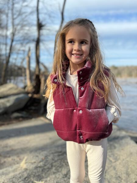 Parker Vest in Cranberry