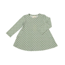  Leena Dress in Sage Polka Dot