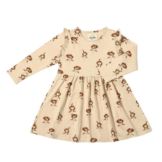 Sarah Dress in Cocoa Dandelion
