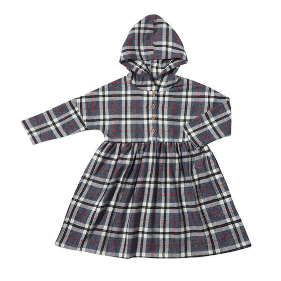 Lorelei Dress in Navy Flannel