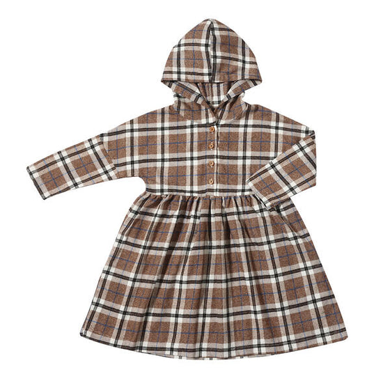 Lorelei Dress in Cocoa Flannel