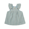 Opal Dress in Frost Blue Embroidery