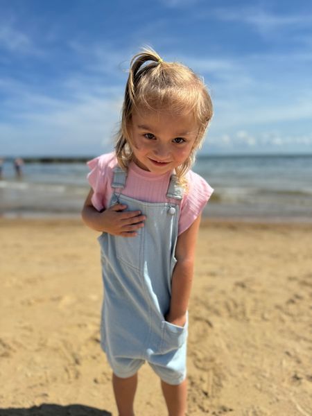 Libby Overalls in Light Blue