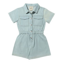  Addison Romper in light Denim