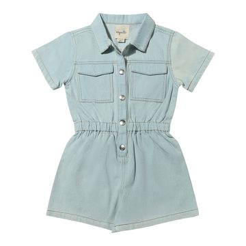 Addison Romper in light Denim