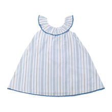 Josephine Dress in blue Stripe