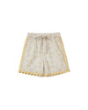 madison shorts in yellow large floral