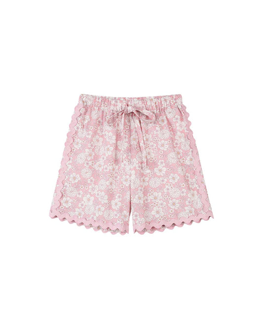 madison shorts in pink large floral