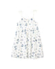 marina dress in navy beach scene