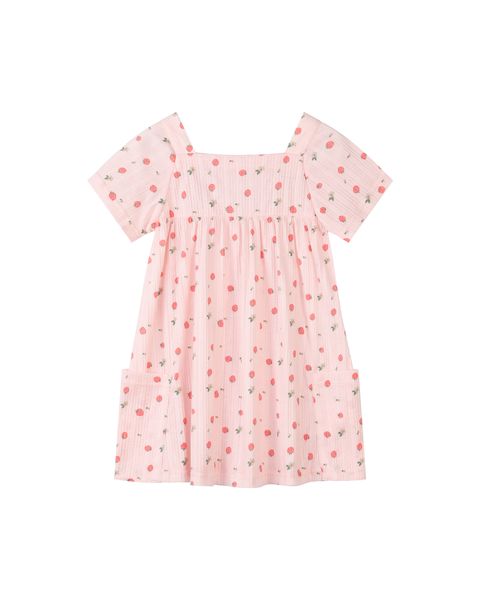 rylie dress in pink strawberry