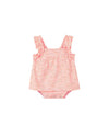 maggie onesie dress in red stripe