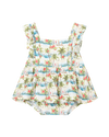 casey onesie dress in hawaiian palms