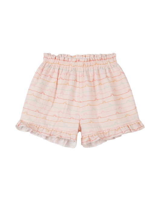 mila shorts in sunset