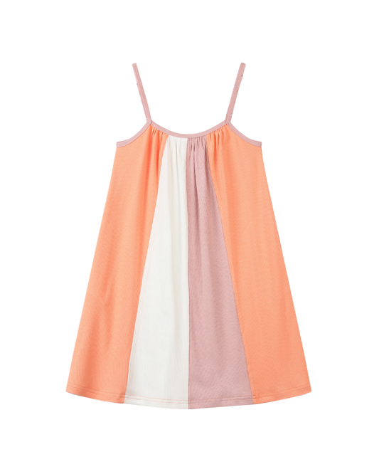 ruby dress in pink/peach/cream