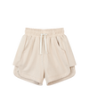 harley shorts in cream rib