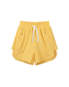 harley shorts in gold rib