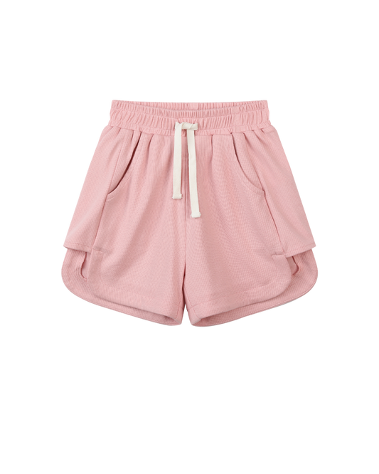 harley shorts in pink rib