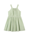 sloane dress in green eyelet