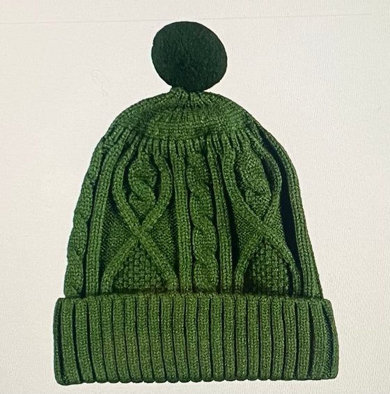 Maddy knit hat in green
