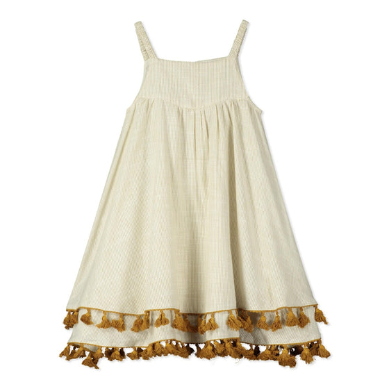Gold Stripe Tassel Dress - LM