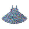 Blue sun dress with colorful nautical buoy print, size 12-8m-16y