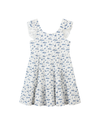 emmie dress in navy sailboats