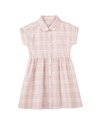 heather dress in pink plaid seersucker