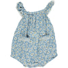 Blue daisy print baby bubble