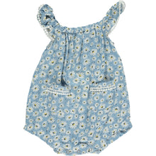 Blue daisy print baby bubble