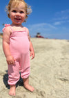 Victoria Romper in Pink Rib