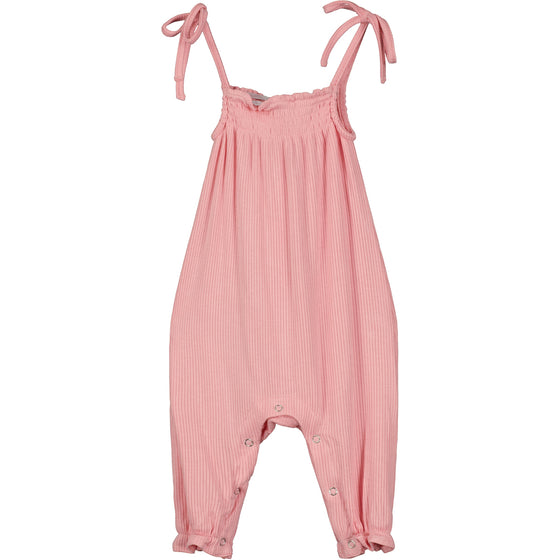 Victoria Romper in Pink Rib