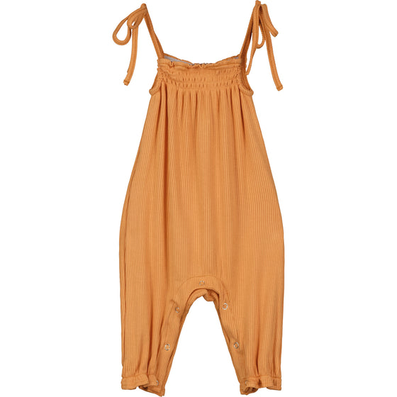 Victoria Romper in Orange Rib