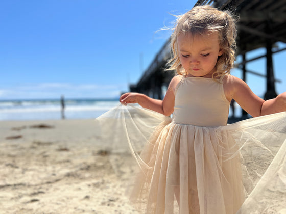 Kaia Tutu Dress in Oatmeal