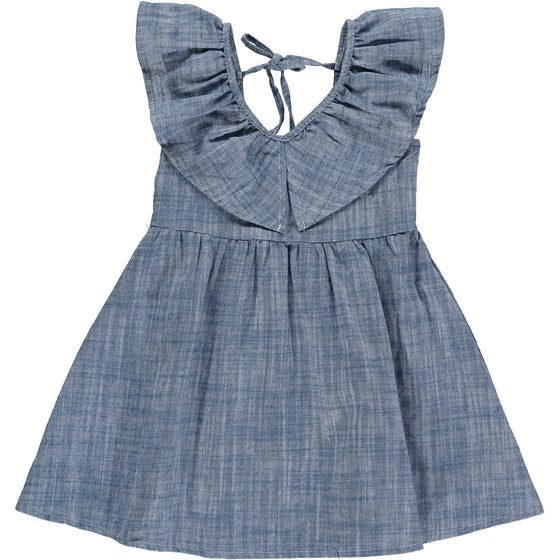 Harper Dress in Soft Chambray