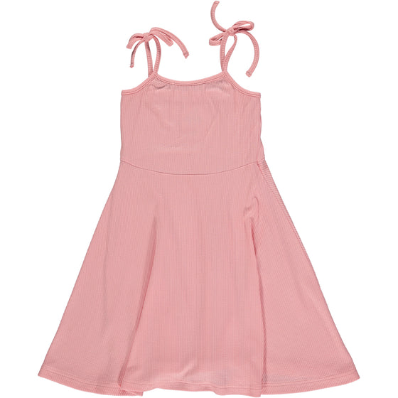 Tori Dress in Pink Rib