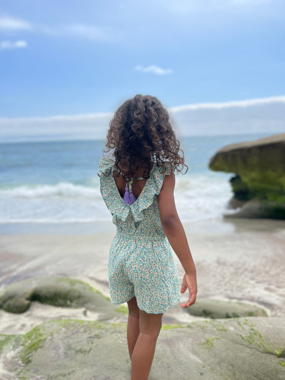 Kathy Romper in MULTI DITSY FLORAL