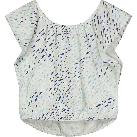 Lana Shirt in Blue Fish