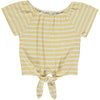 Esme Top in Yellow Ivory Stripe