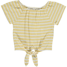 Esme Top in Yellow Ivory Stripe